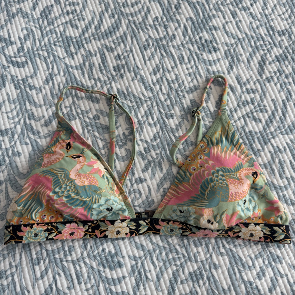 Spell Floral Mint Green and Pink Bikini Set - Picture 2 of 5